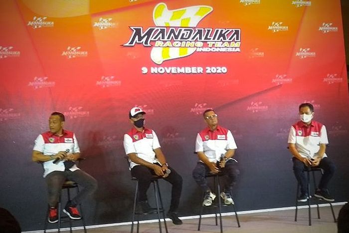 Peluncuran Mandalika Racing Team Indonesia, Senin (9/11/2020).