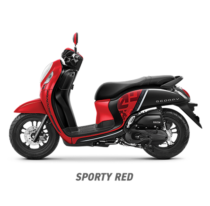 Honda All New Scoopy warna Sporty Red