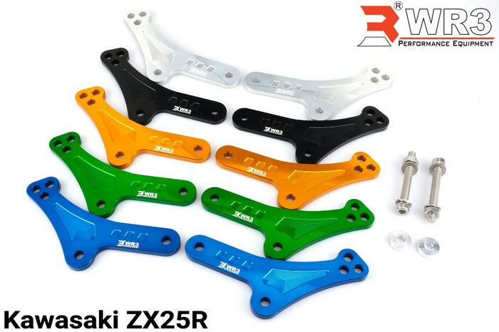 Varian warna lowering kit WR3 untuk Ninja ZX-25R.