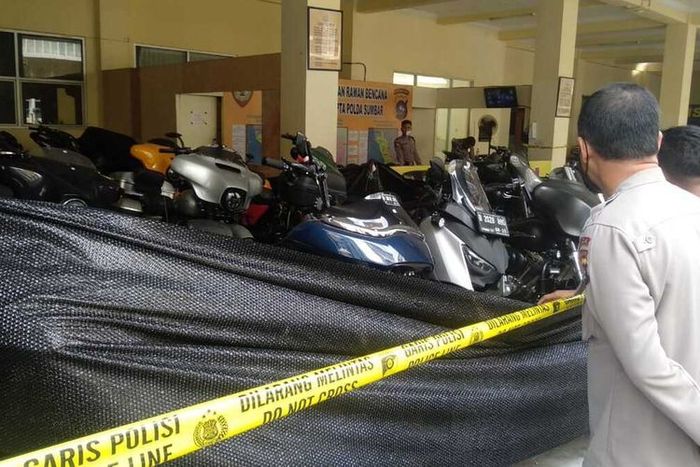 24 moge milik anggota klub Harley Owner Group (HOG) Bandung Siliwangi Chapter diamankan