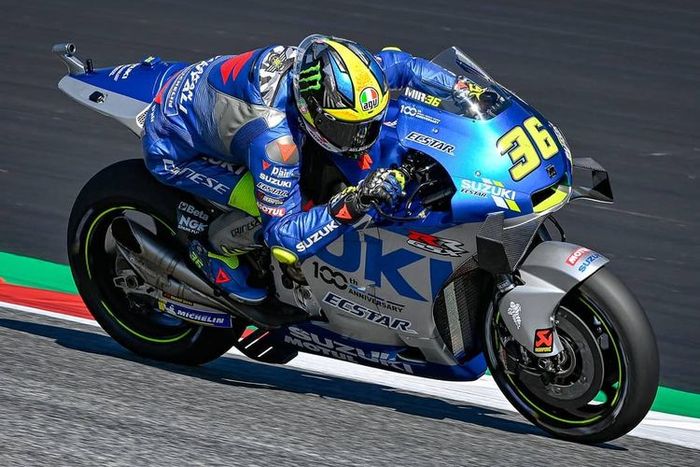 Joan Mir saat berlaga di atas Suzuki GSX-RR MotoGP 2020