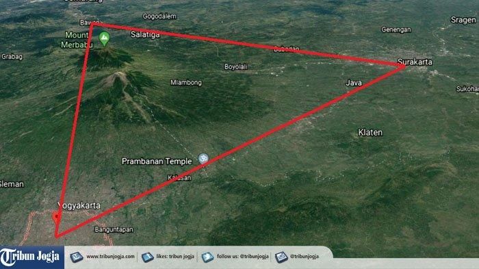 Peta Ilustrasi segitiga emas tol Yogyakarta-Bawen-Solo