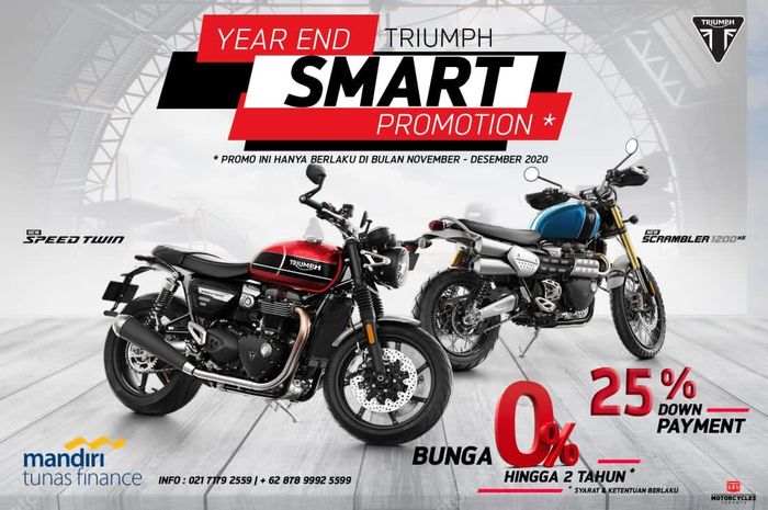 Program Triumph Motorcycles Indonesia untuk Speed Twin dan Scrambler 1200 XE