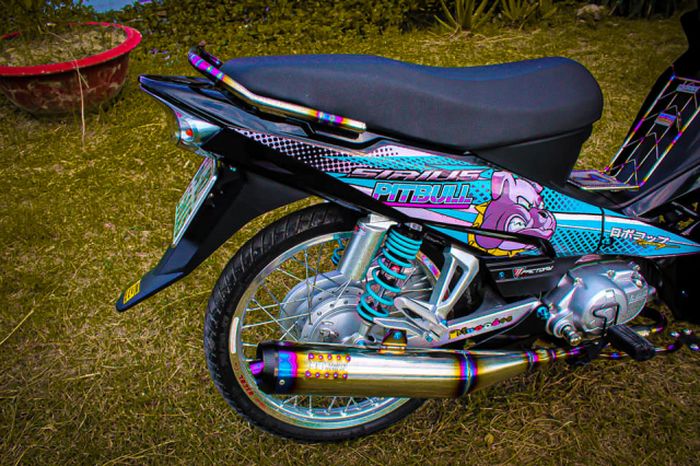 Suspensi belakangnya diganti dengan YSS G-Series