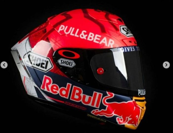 Desain helm Shoei Marc Marquez untuk 2021