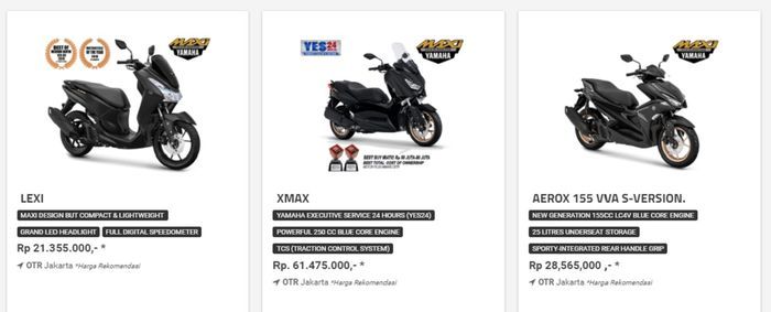 harga Yamaha XMAX per 26 November 2020