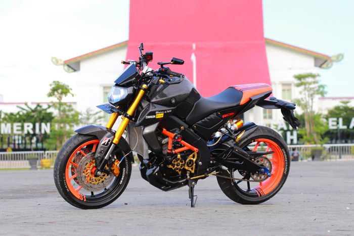 Swap engine Vixion lama ke rangka dan bodi Yamaha MT-15, modalnya Rp 5,5 jutaan.