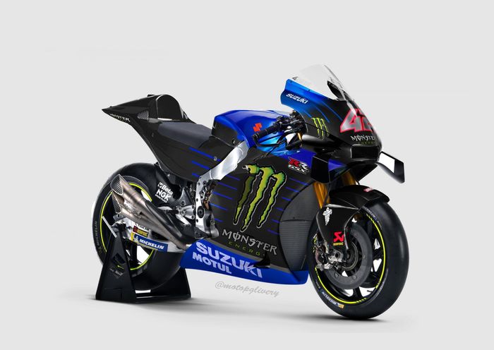 Sponsor Monster Energy di Suzuki jadi tanda persiapan menyambut tim satelit VR46 milik Valentino Rossi?