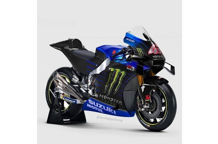 Tim Suzuki Ecstar resmi disponsori Monster Energi di MotoGP 2021, livery GSX-RR tahun depan jadi begini?