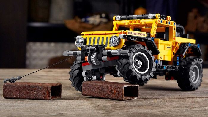 Winch pada LEGO Jeep Wrangler Rubicon