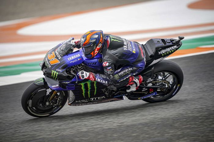 Garrett Gerloff geber Yamaha M1 Valentino Rossi di FP1 dan FP2 MotoGP Valencia 2020