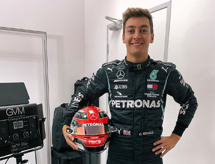 George Russell menggantikan Lewis Hamilton di F1 Sakhir 2020