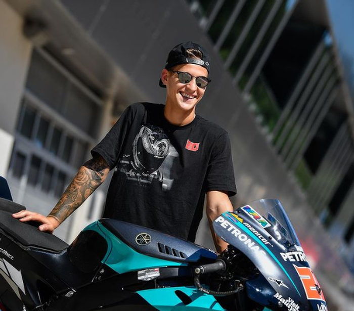 Fabio Quartararo tambah tato baru di lengan kanan untuk kenang kemenangan pertama di MotoGP