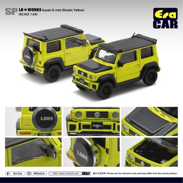 detail lengkap diecast 1/64 Suzuki Jimny Liberty Walk lansiran Era Car