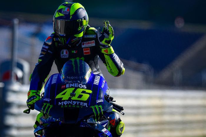 Pembalap Monster Energy Yamaha, Valentino Rossi.