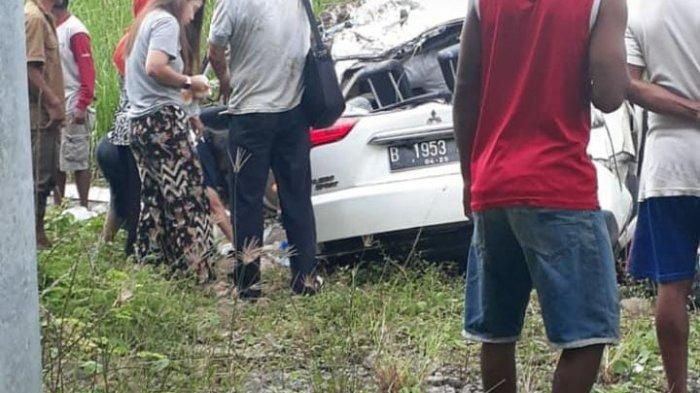Kecelakaan di jalan Tol Solo- Kertosono, tepatnya di desa Sindon, Kecamatan Ngempak, Boyolali, Sabtu (26/12/2020). 