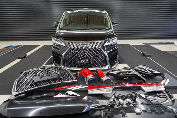 Modifikasi Toyota Alphard berubah jadi Lexus LM 350 besutan Aimgain, Jepang.