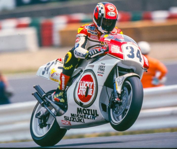 Kevin Schwantz aktif di MotoGP sejak 1986 hingga 1995