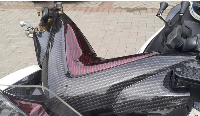 Cover setang water printing karbon kevlar