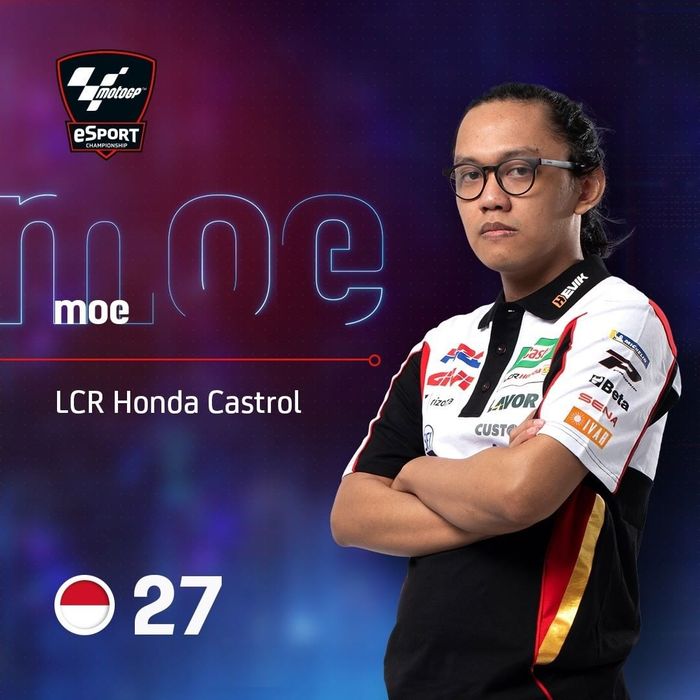 Putut Maulana berseragam LCR Honda di MotoGP eSport Championship 2020.