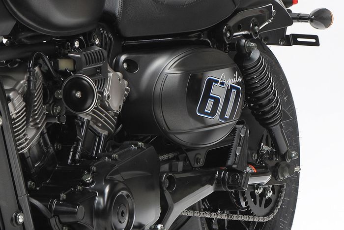 mesin v-twin Hampir-Davidson Hyosung Aquila GV125S.