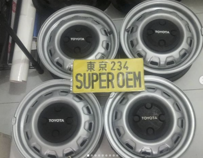 pelek kaleng Toyota Corolla versi CBU