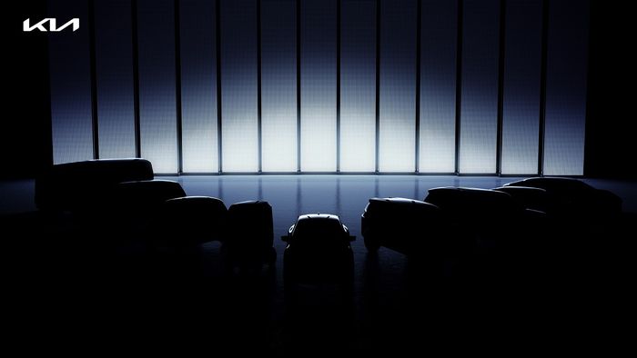 Siluet mobil listri berbasis baterai yang sedang dikembangkan oleh KIA.