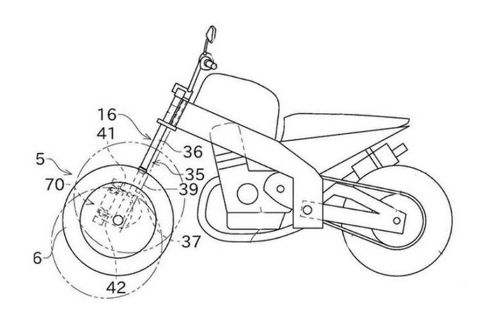 Paten motor roda tiga garapan Kawasaki bocor