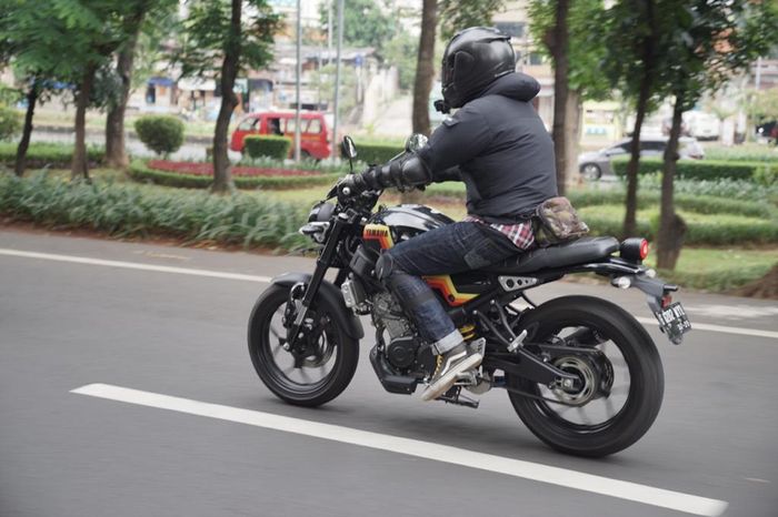 Para peserta XSR 155 Motoride melakukan Cityride mengelilingi Jakarta