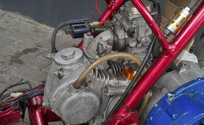 Kapasitas mesin membengkak dengan menggunakan piston kit ukuran 58 mm