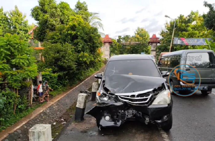 Kondisi Daihatsu Xenia yang menabrak Honda BeAT
