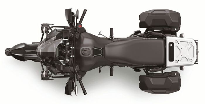 Tampak atas Kawasaki KLR 650 Adventure