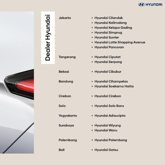 Setiap dealer resmi Hyundai bisa untuk mengisi daya baterai