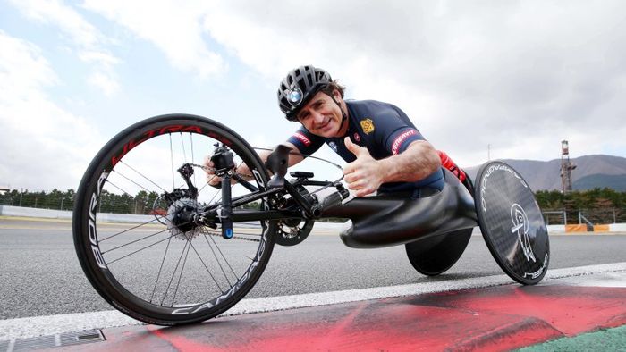 Alex Zanardi kini fokus pada balap sepeda tangan di olimpiada dan berbagai kompetisi bergengsi lainnya. 