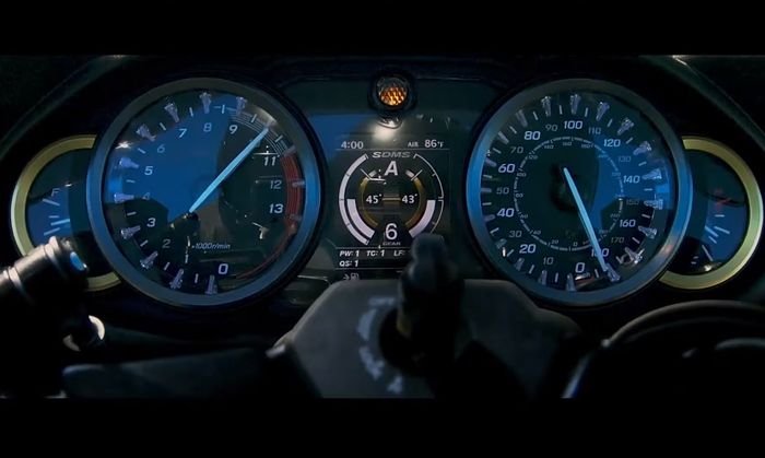 Tampilan panel instrumen Suzuki Hayabusa 2021.