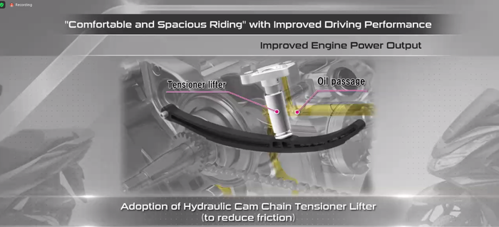 Tensioner lifter model baru di PCX 160