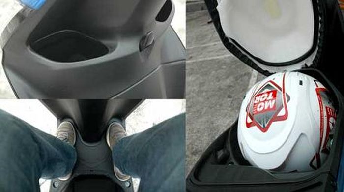 Ilustrasi dek dan bagasi Honda Spacy
