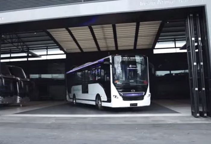 bus listrik pertama Karoseri Laksana, CITYLINE 3 EV.