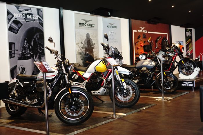 Rankaian model dari Moto Guzzi hadir di diler baru ini