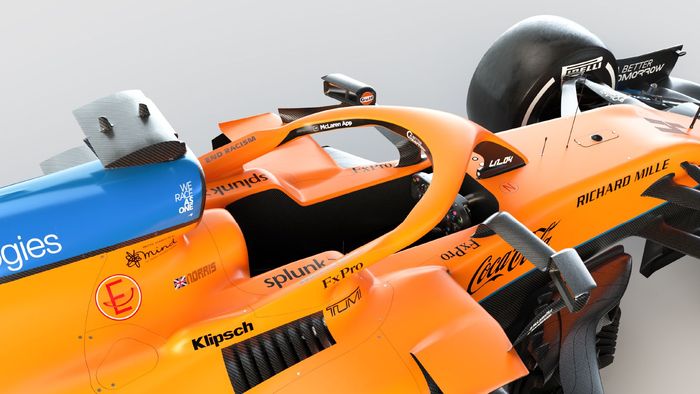 Tampilan baru mobil baru MCL35M tim McLaren di F1 2021