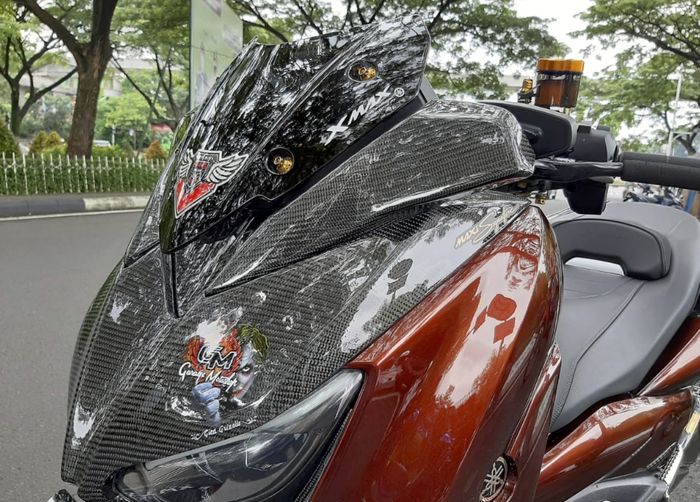 Body depan tengah alias dasi berlapis karbon kevlar