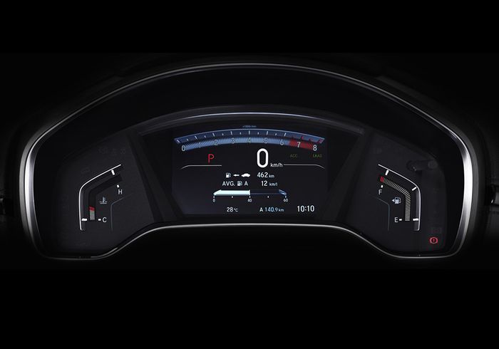 Panel kluster New Honda CR-V kini menggunakan layar TFT berukuran 5 inci