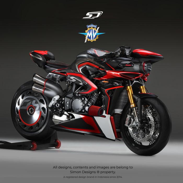 MV Agusta Brutale 1000 Rush dimodifikasi kembali oleh Simon Designs bikin tampilannya makin sangar