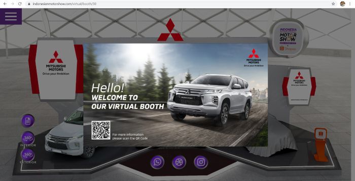 New Pajero Sport jadi sorotan utama di booth virtual Mitsubishi Motors dalam IIMS Virtual 2021