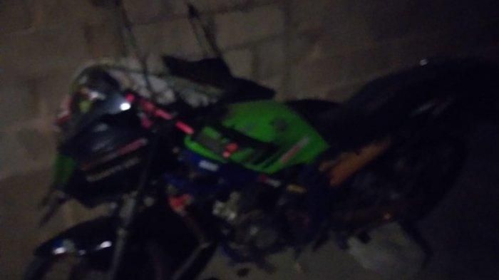 Kawasaki Ninja 150 R yang jadi barang bukti pencurian motor