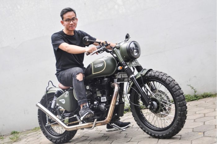 Royal Enfield milik Gibran juga ikut mejeng di Otobursa Tumpek Blek 2019