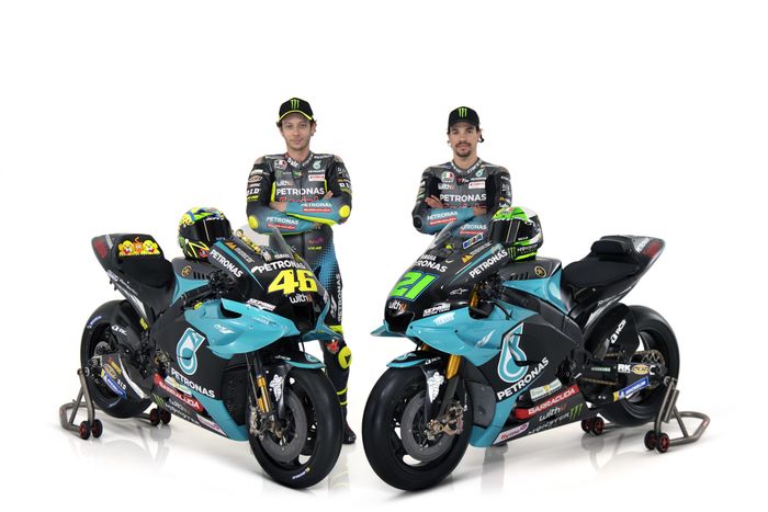 Valentino Rossi dan Franco Morbidelli, tim Petronas Yamaha SRT 2021