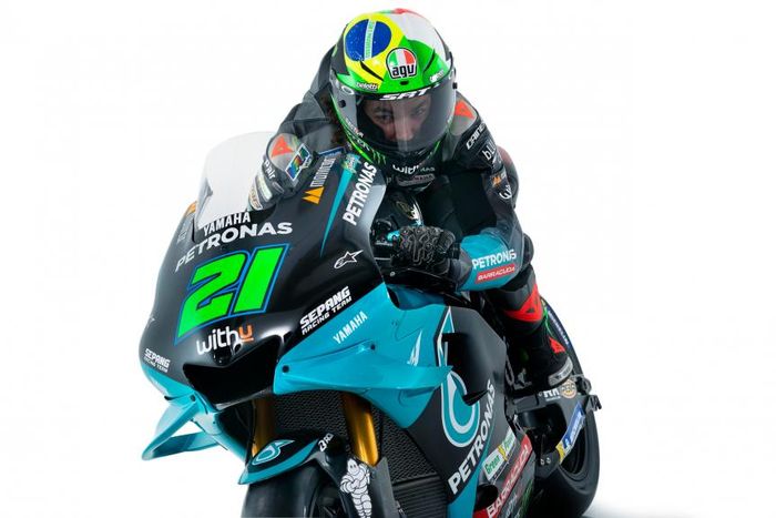 Franco Morbidelli menunggangi Yamaha YZR-M1 spek 2019 di MotoGP 2021.