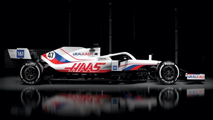 Mobil baru tim Haas F1 2021, VF-21