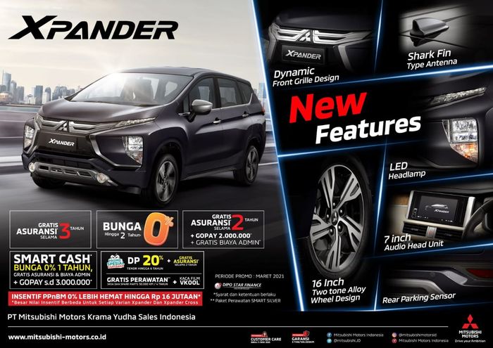 Promo penjualan Mitsubishi Xpander Maret 2021